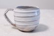 Photo4: Hagi yaki ware Japanese pottery mug coffee cup go white glaze keiichiro 340ml (4)