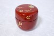 Photo4: Tea Caddy Japanese Natsume Echizen Urushi lacquer Matcha container sakura momiji Shu (4)