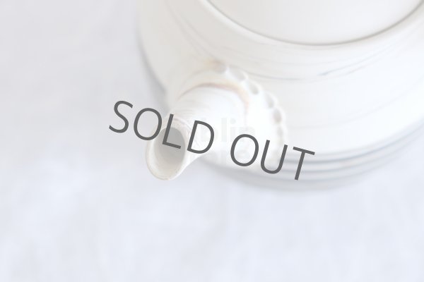 Photo3: Tokoname ware Japanese tea pot kyusu ceramic strainer YT Kenji black line 320ml (3)