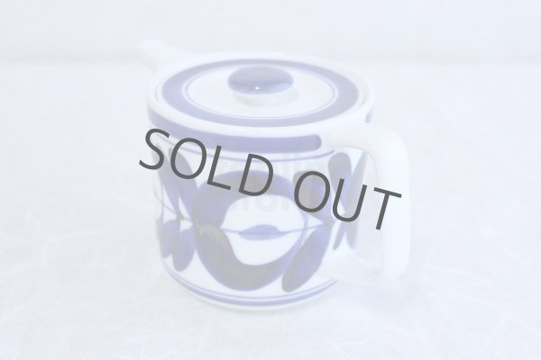 Photo2: Hasami Porcelain Japanese tea pot majorika S type strainer blue 550ml (2)