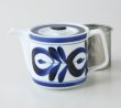 Photo11: Hasami Porcelain Japanese tea pot majorika S type strainer blue 550ml (11)