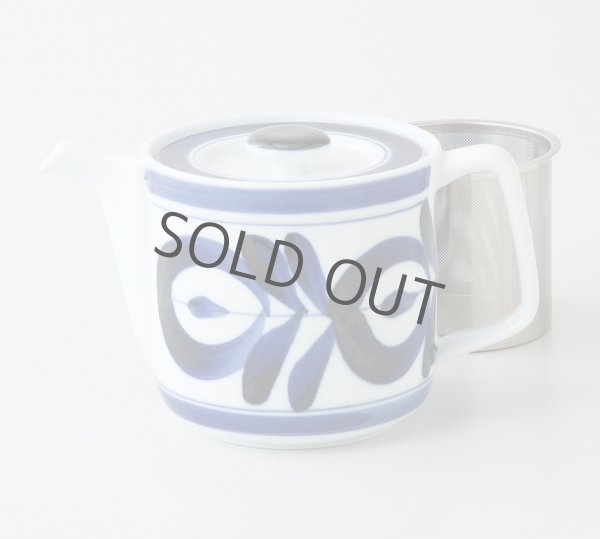 Photo11: Hasami Porcelain Japanese tea pot majorika S type strainer blue 550ml (11)