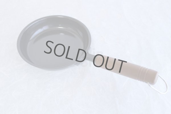 Photo3: Japanese Frying Pan wooden handle round wahei D16cm made in Japan (3)