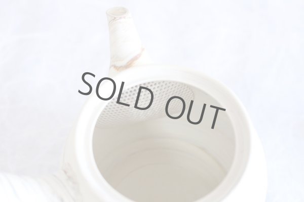 Photo10: Tokoname ware Japanese tea pot kyusu ceramic strainer YT Kenji black line 320ml (10)