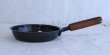 Photo6: Japanese Frying Pan wooden handle round wahei D16cm made in Japan (6)