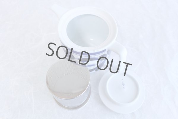 Photo7: Hasami Porcelain Japanese tea pot majorika S type strainer blue 550ml (7)