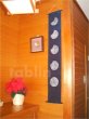 Photo4: Kyoto tapestry SB Japanese batik lunar phase storm indigo 19 x 120cm (4)