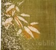 Photo4: Kyoto tapestry SB Japanese batik bamboo single‐flower vase green 19 x 120cm (4)