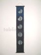 Photo1: Kyoto tapestry SB Japanese batik  lunar phase vittate indigo 19 x 120cm (1)