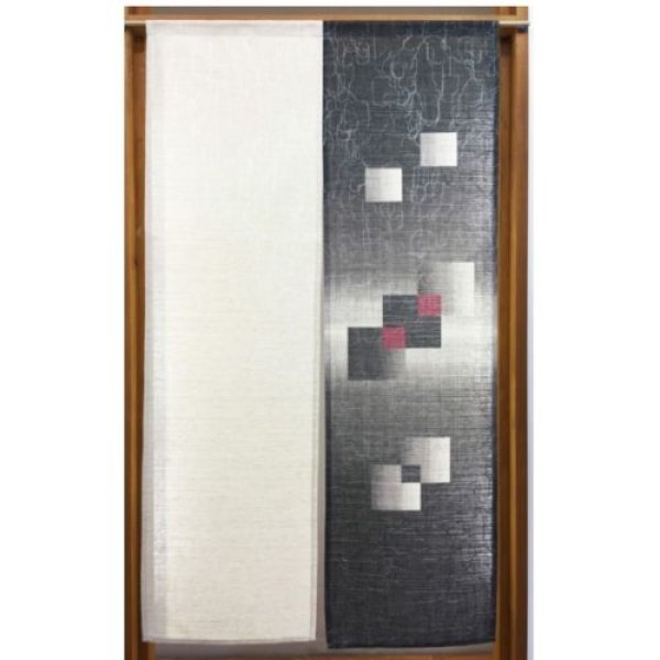 Photo1: Noren MS Japanese door curtain times washi 85 x 150cm (1)