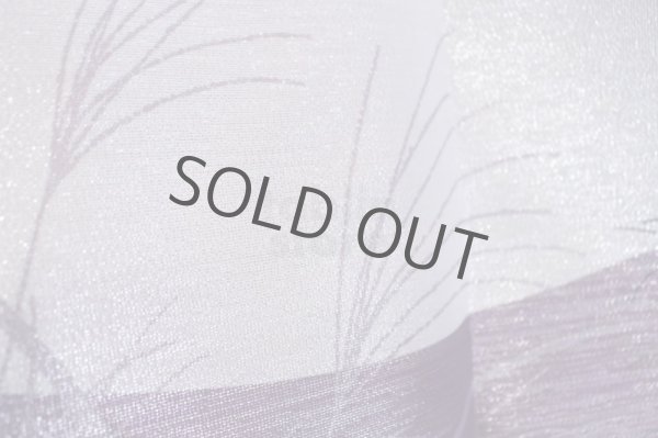 Photo4: Kyoto Noren MS Japanese door curtain Susuki and Moon purple 85 x 150cm (4)