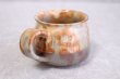 Photo4: Hagi ware Japanese pottery mug coffee cup asabeni kaku & saucer 210ml set of 2 (4)