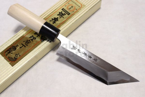 Photo1: Sakai takayuki Japanese knife Tokujou Yasuki white-2 steel Edo saki eel any size (1)