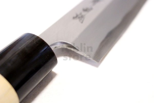 Photo6: Sakai takayuki Japanese knife Tokujou Yasuki white-2 steel Edo saki eel any size (6)