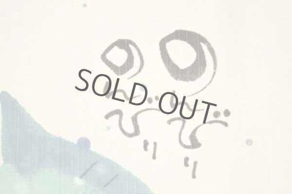 Photo3: Noren Japanese Curtain Doorway NM Yuseki Miki 85 x 90cm (3)