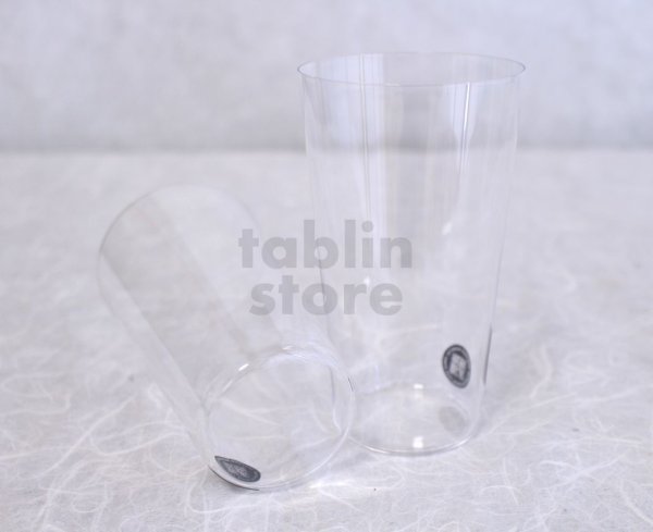 Photo6: Usuhari Shotoku Sake tumbler Bar Mug glass M w/wooden box 240ml set of 2 (6)