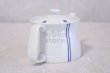 Photo4: Arita Porcelain Japanese tea pot stripe S type strainer blue 400ml (4)