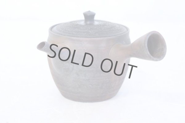 Photo5: Tokoname YT Japanese tea pot Gyokko pottery tea strainer yohen matsu 160ml (5)