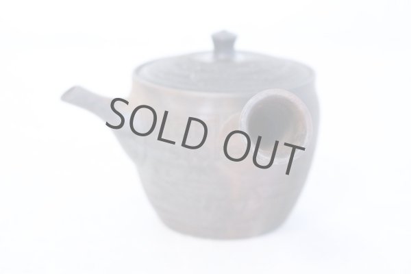 Photo2: Tokoname YT Japanese tea pot Gyokko pottery tea strainer yohen matsu 160ml (2)