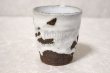 Photo2: Hagi Senryuzan climbing kiln Japanese pottery tumbler white nagashi go (2)