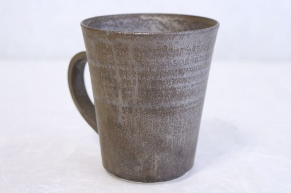 Photo7: Kiyomizu Japanese pottery tea mug coffee cup Daisuke itome black 250ml (7)