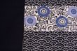 Photo4: Noren Japanese door curtain daichi bassen hana flower komon cotton 85 x 150cm (4)