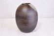 Photo5: Shigaraki pottery Japanese vase flower hananomiyako widh wood tag H 24cm (5)