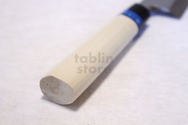 Photo7: SAKAI TAKAYUKI INOX stainless Magnolia wood Japanese Mioroshi deba knife (7)