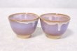 Photo6: Hagi ware Japanese tea pot cups set purple yu with stainless tea strainer 350ml (6)