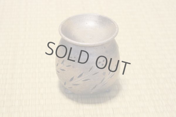 Photo8: Tokoname YT Japanese green tea aroma Incense Burner tachibana hagi H11.5cm (8)