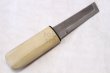 Photo3: Ikebana Kiridashi knife katana Japanese Woodworking Okeya white 2 steel BL90mm (3)