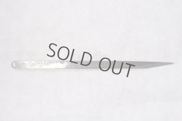 Photo7: Kiridashi Woodworking Carving knife Okeya Kurouchi kasaya thin white 2 steel (7)