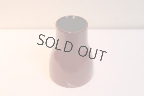 Photo3: Japanese Echizen Urushi lacquer leaf tumbler red and black H104mm set of 2 (3)