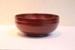 Photo3: Japanese Echizen Urushi lacquer matcha tea soup bowl hira jinoko shu red D130mm (3)