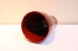 Photo2: Japanese Echizen Urushi lacquer leaf tumbler red and black H104mm set of 2 (2)