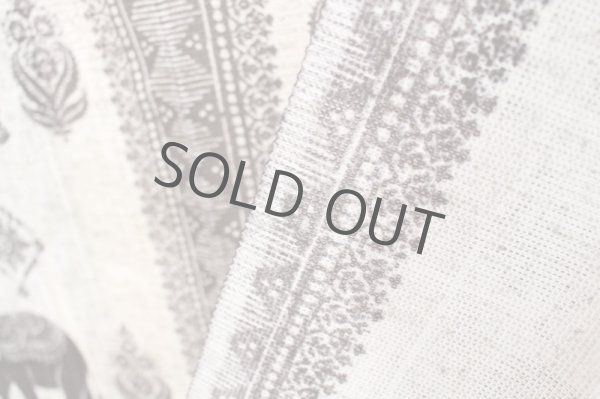 Photo9: Noren Japanese Curtain Doorway NM elephant india gray 85cm x 150cm  (9)