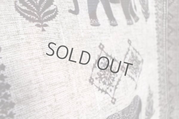 Photo8: Noren Japanese Curtain Doorway NM elephant india gray 85cm x 150cm  (8)