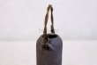 Photo5: Shigaraki pottery Japanese small vase ibushi tutu black H15cm (5)