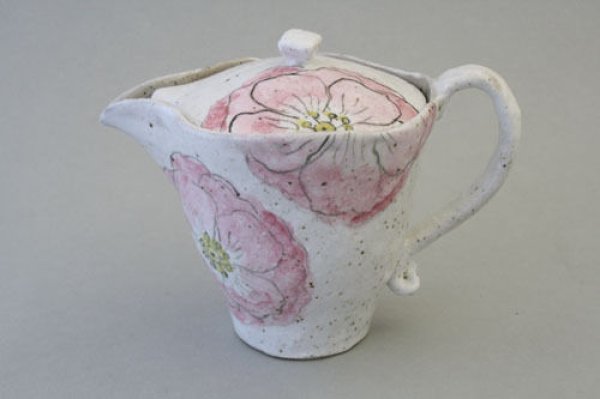 Photo12: Seto yaki ware Kobiki Rinka Japanese tea pot made by Afuku Kiln 250ml (12)