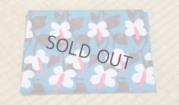 Photo3: Furoshiki Japanese fabric wrapping cloth yotsuba dokudami cotton 90cm (3)