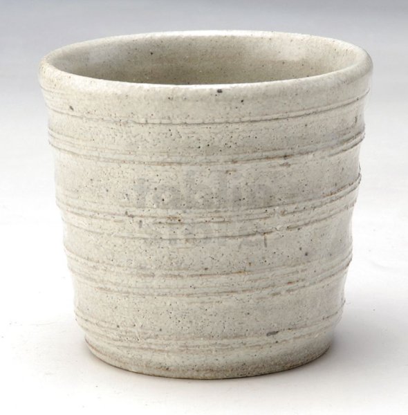 Photo1: Shigaraki Japanese pottery sake cup tumbler tsuchi asagiri kobiki 250ml (1)