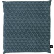 Photo1: Japanese floor pillow cushion cover zabuton cotton umegasane hokusai 55 x 59cm (1)