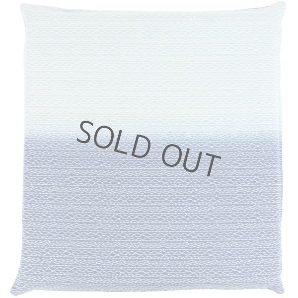 Photo3: Japanese floor pillow cushion cover zabuton cotton shima sashiko 55 x 59cm (3)