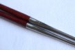 Photo4: Moribashi Chopsticks Honyaki stainless steel Japanese Sushi Chef's Garnishing  7 In (180mm) Purpleheart (Peltogyne spp)　 (4)