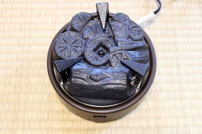 Photo2: Electric charcoal heater Japanese tea ceremony Hakoburo wood box 