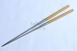 Photo1: Moribashi Chopsticks Honyaki stainless steel Japanese Sushi Chef's Garnishing  7 In (180mm) Amarello (1)