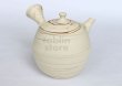 Photo5: Tokoname Japanese tea pot kyusu ceramic strainer Kenji nerikomi bi carved 360ml (5)
