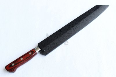 Photo2: SAKAI TAKAYUKI Japanese knife 33-layer Damascus core VG-10 Kiritsuke hammered Kengata sashimi 270mm
