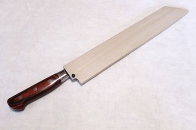 Photo3: SAKAI TAKAYUKI Japanese knife 33-layer Damascus core VG-10 Kiritsuke hammered Kengata sashimi 270mm