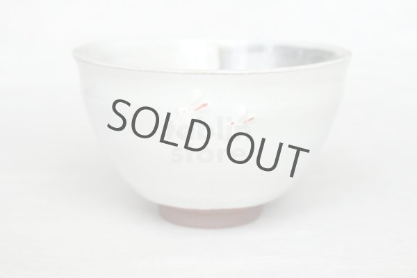 Photo11: Mino ware pottery Japanese tea ceremony bowl Matcha chawan white rabbit yuki (11)